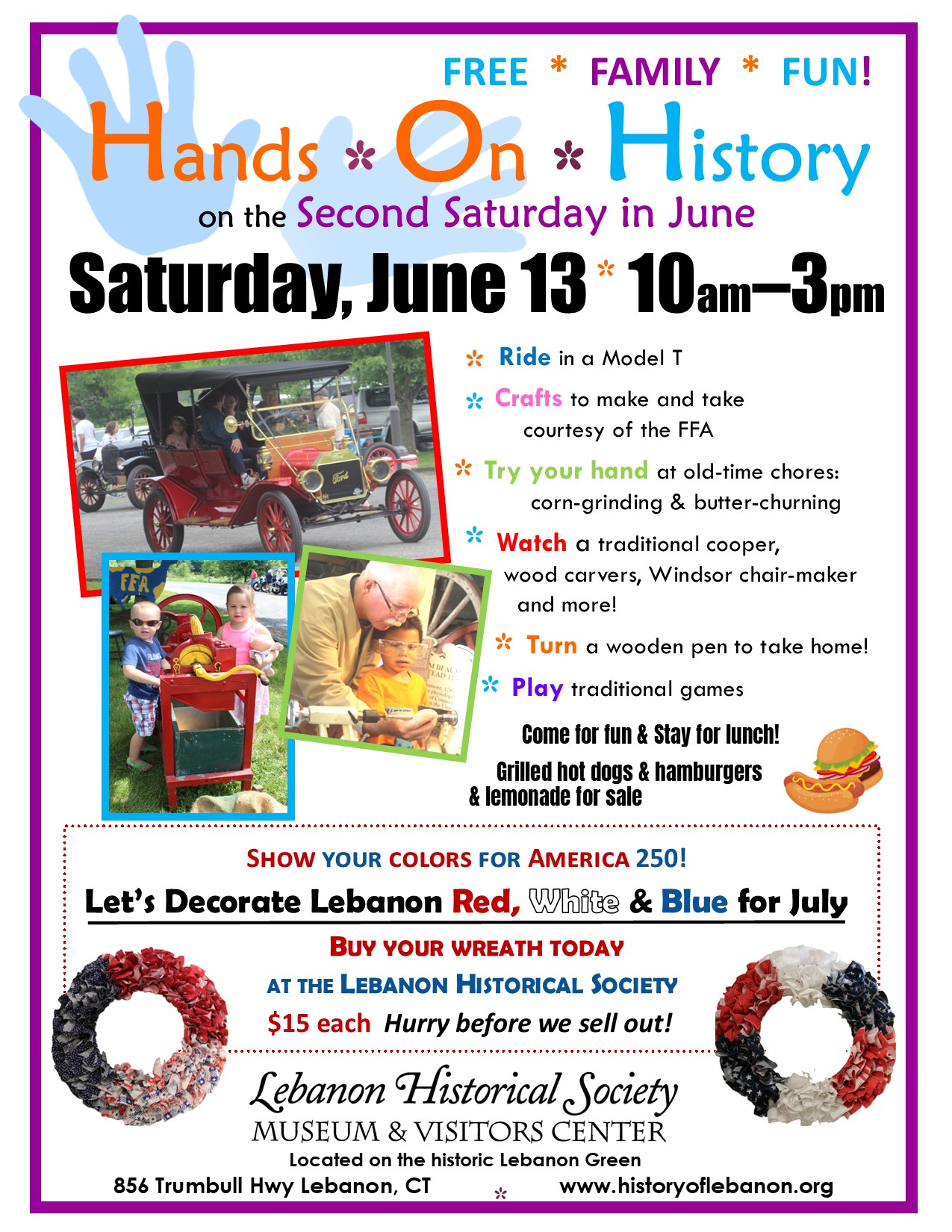 2026 Hands on History with wreath sale
